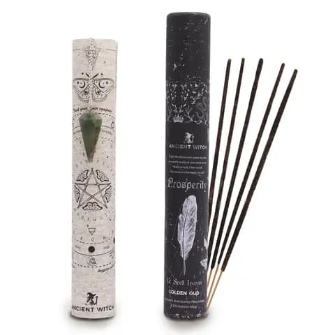 Ancient Witch Spell Incense - Prosperity - Aventurine Pendulum